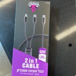 2 ב 1 כבל טעינה